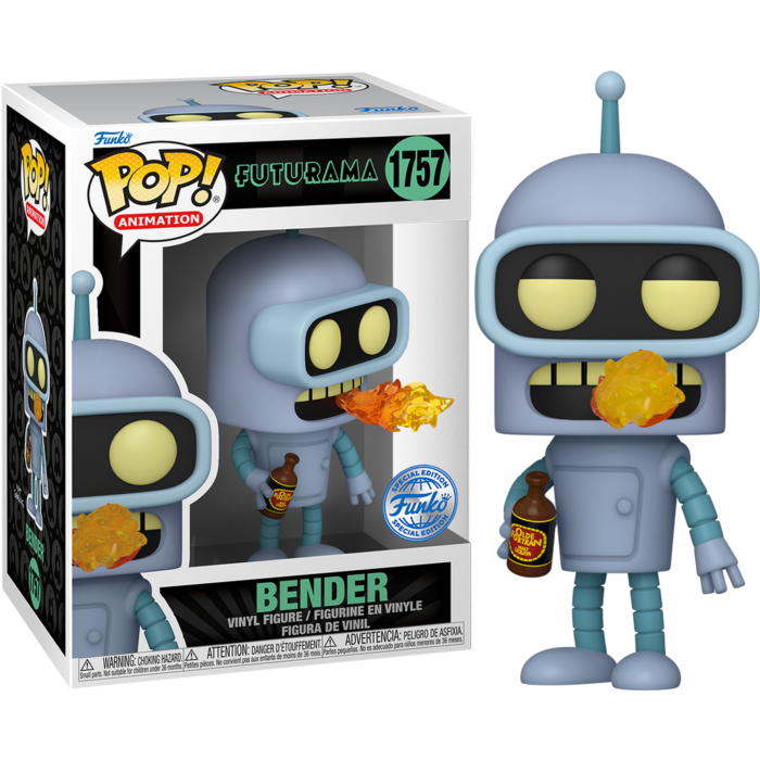 Funko Pop! Futurama - Bender with Fire Breath #1757 - Chase Chance - Pop Basement