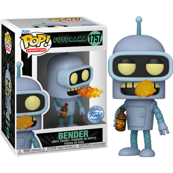 Funko Pop! Futurama - Bender with Fire Breath #1757 - Chase Chance - Pop Basement