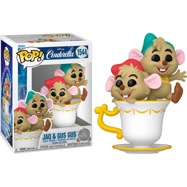 Funko Pop! Cinderella (1950): 75th Anniversary - Jaq & Gus Gus #1544