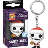 Funko Pocket Pop! Keychain - The Nightmare Before Christmas - Santa Jack with Jack-O-Lantern - Pop Basement