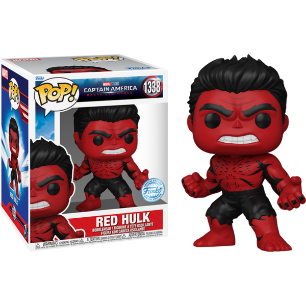 Funko Pop! Captain America: Brave New World - Red Hulk (Deco) Super Sized 6" #1338