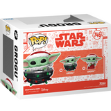 Funko Pop! Star Wars: The Mandalorian - Grogu with Santa Hat in Pram (Holiday) #746 - Pop Basement