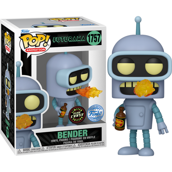 Funko Pop! Futurama - Bender with Fire Breath #1757 - Chase Chance - Pop Basement