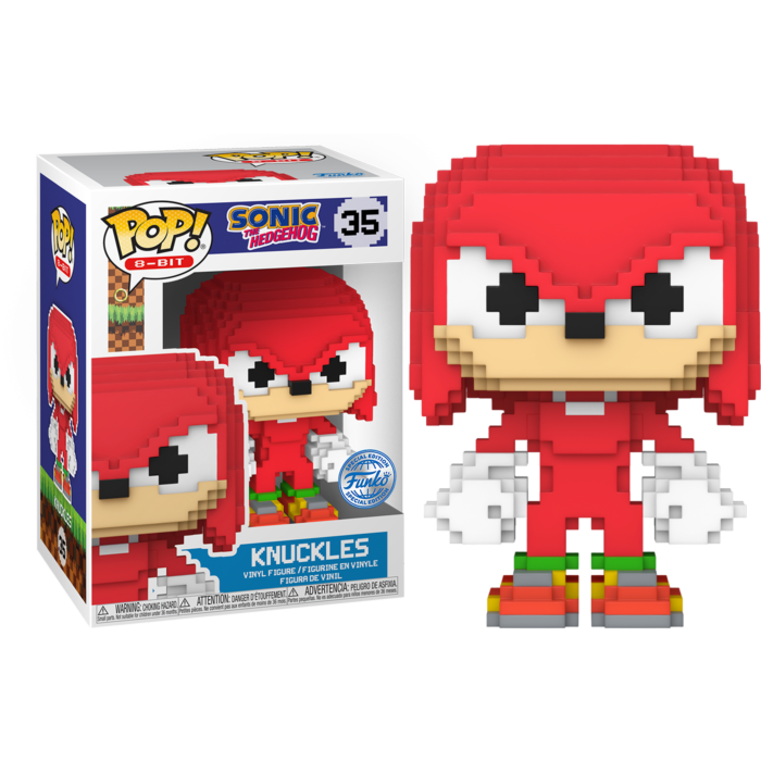 Funko Pop! Sonic the Hedgehog - Knuckles 8-Bit #35 - Pop Basement