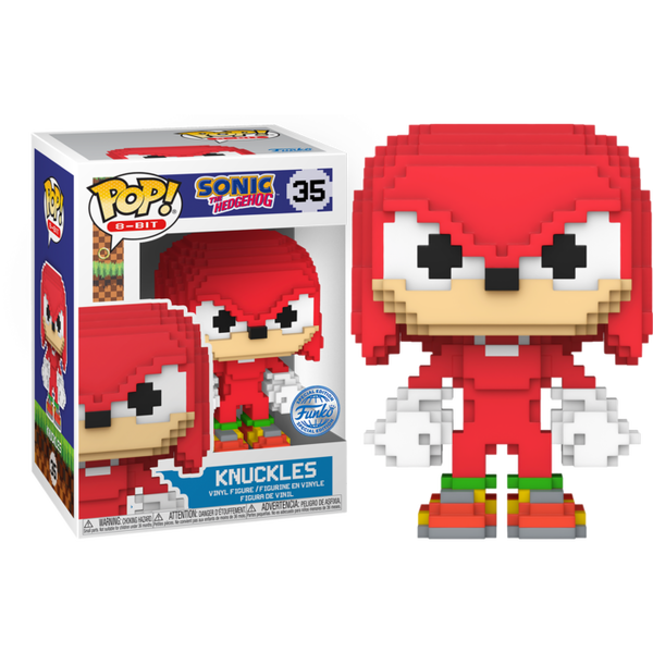 Funko Pop! Sonic the Hedgehog - Knuckles 8-Bit #35 - Pop Basement