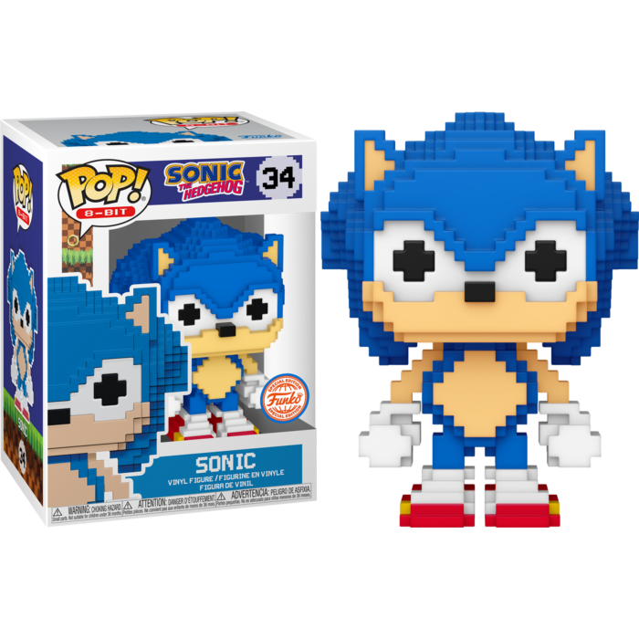 Funko Pop! Sonic The Hedgehog - Sonic 8-Bit #34 - Pop Basement