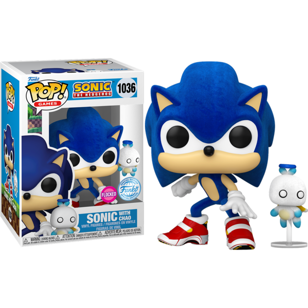 Funko Pop! Sonic the Hedgehog - Sonic with Chao Flocked #1036 - Pop Basement