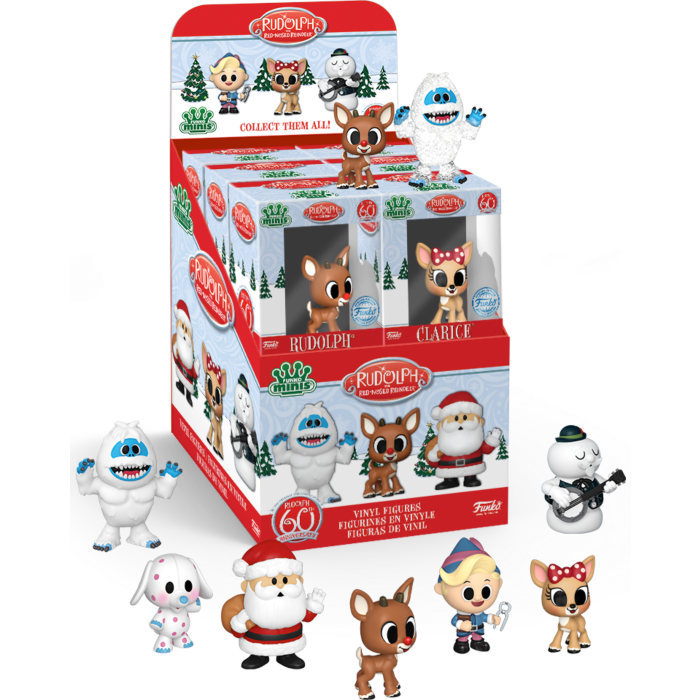 Funko - Rudolph the Red-Nosed Reindeer - Mystery Minis Blind Box (Display of 12) - Pop Basement