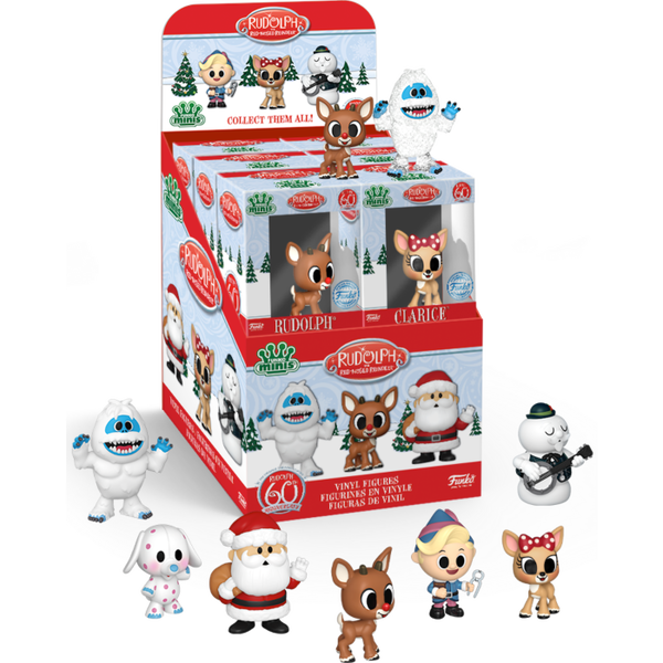 Funko - Rudolph the Red-Nosed Reindeer - Mystery Minis Blind Box (Display of 12) - Pop Basement