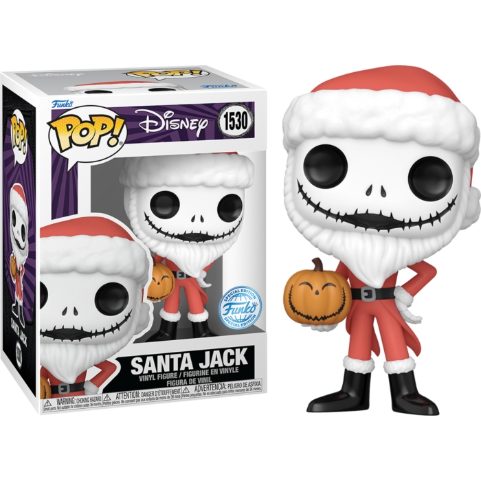 Funko Pop! The Nightmare Before Christmas - Santa Jack with Jack-O-Lantern #1530 - Pop Basement