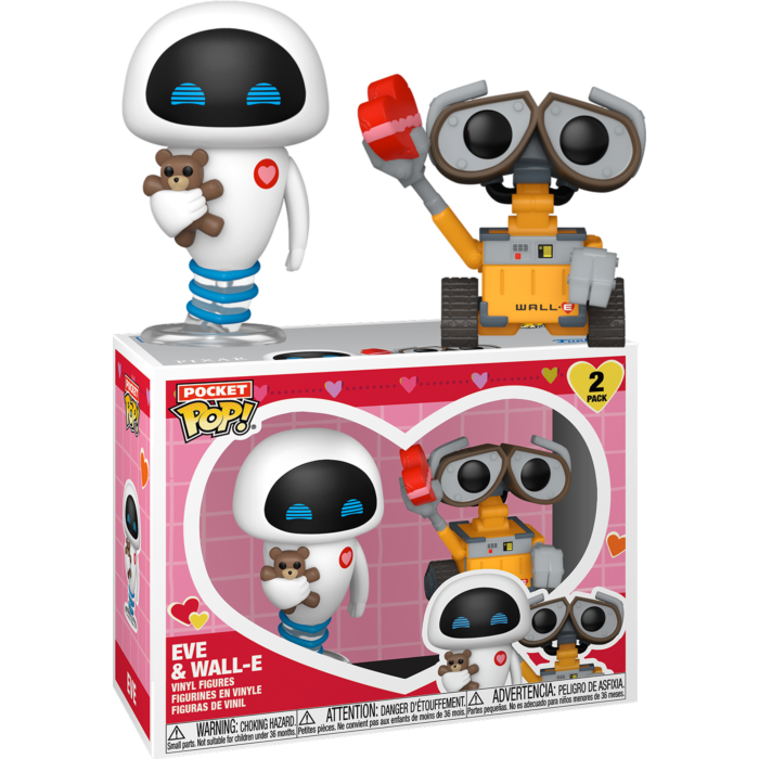 Funko Pocket Pop! WALL-E - WALL-E & EVE (Valentine) - 2-Pack - Pop Basement