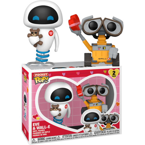 Funko Pocket Pop! WALL-E - WALL-E & EVE (Valentine) - 2-Pack - Pop Basement