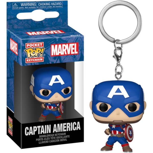 Funko Pocket Pop! Keychains - Marvel Comics - New Classics - Captain America - Pop Basement