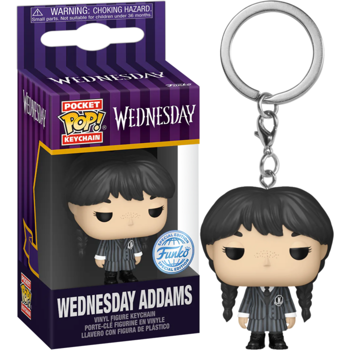 Funko Pocket Pop! Keychains - Wednesday (2022) - Wednesday Addams - Pop Basement