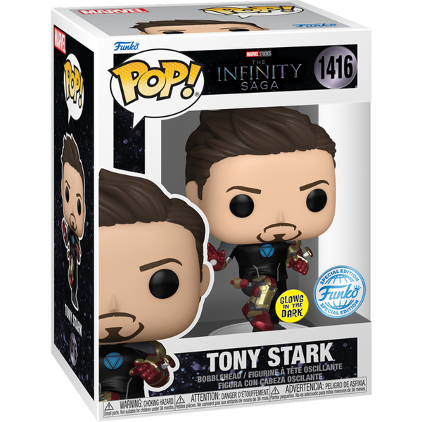 Funko Pop! Avengers - The Infinity Saga - Tony Stark Glow-in-the-Dark #1416 - Pop Basement