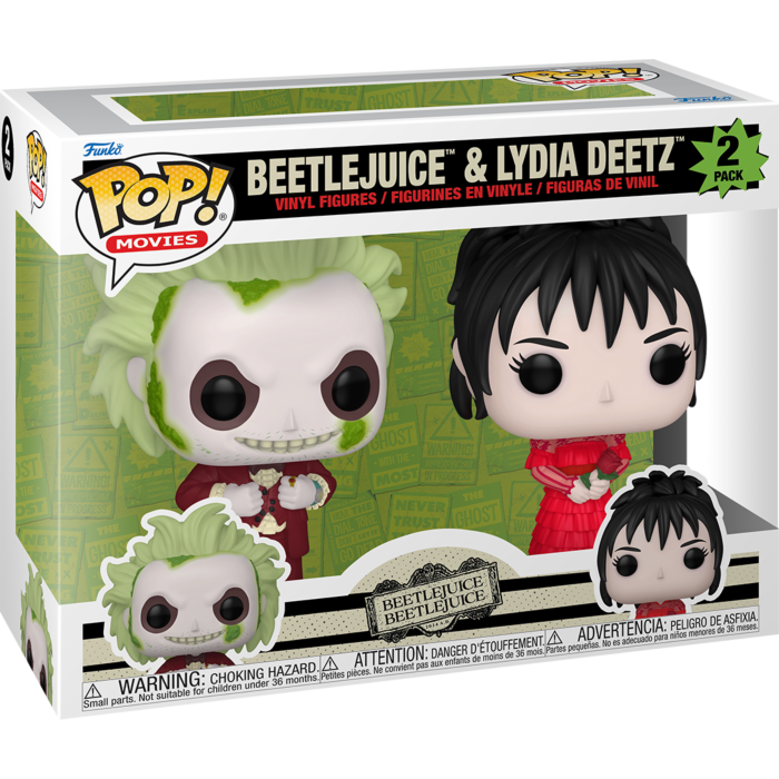 Funko Pop! Beetlejuice Beetlejuice - Beetlejuice & Lydia Deetz - 2-Pack - Pop Basement