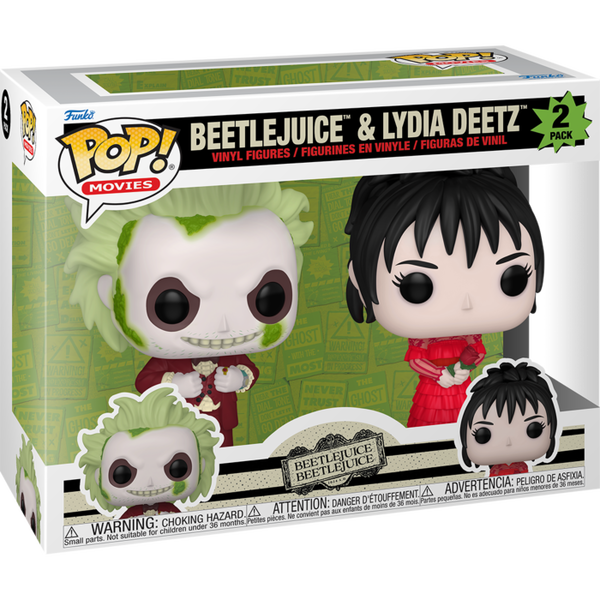 Funko Pop! Beetlejuice Beetlejuice - Beetlejuice & Lydia Deetz - 2-Pack - Pop Basement