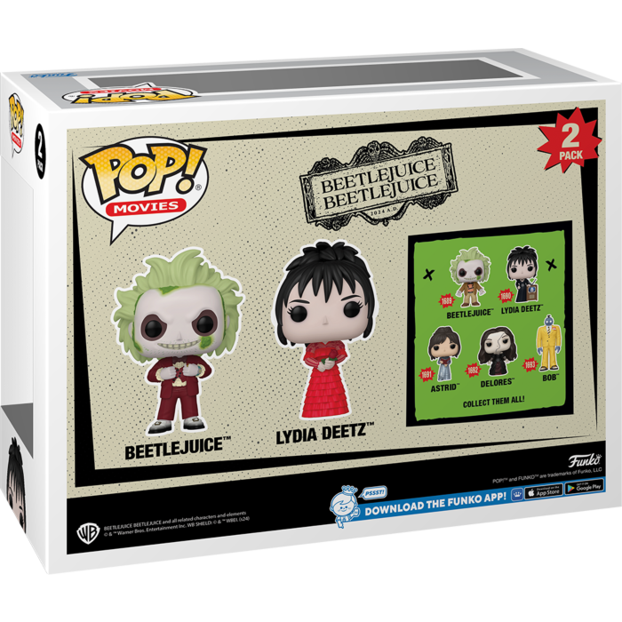 Funko Pop! Beetlejuice Beetlejuice - Beetlejuice & Lydia Deetz - 2-Pack - Pop Basement