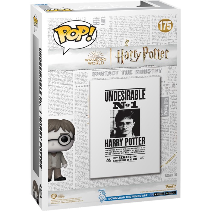 Funko Pop! Comic Covers - Harry Potter - Undesirable No. 1 Harry Potter Wanted Poster #175 - Pop Basement