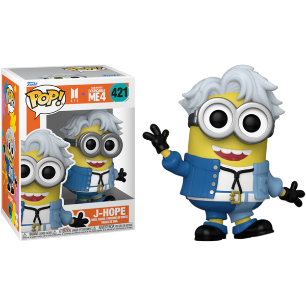 Funko Pop! Despicable Me 4 x BTS - J-Hope Minion #421 - Pop Basement