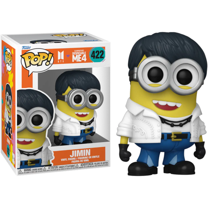 Funko Pop! Despicable Me 4 x BTS - Jimin Minion #422 - Pop Basement