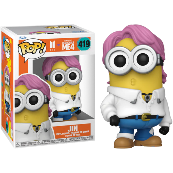 Funko Pop! Despicable Me 4 x BTS - Jin Minion #419 - Pop Basement