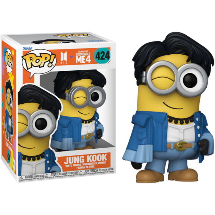 Funko Pop! Despicable Me 4 x BTS - Jung Kook Minion #424 - Pop Basement