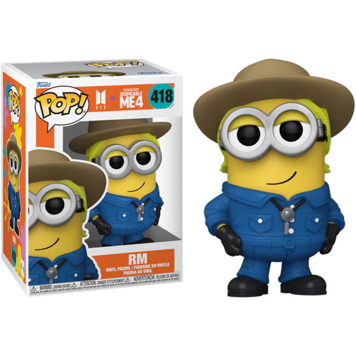 Funko Pop! Despicable Me 4 x BTS - RM Minion #418 - Pop Basement