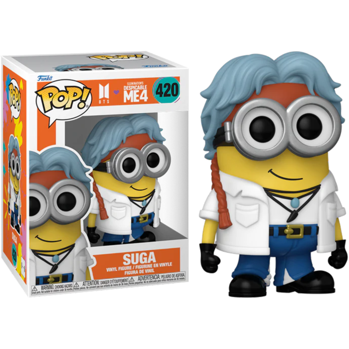 Funko Pop! Despicable Me 4 x BTS - Suga Minion #420 - Pop Basement