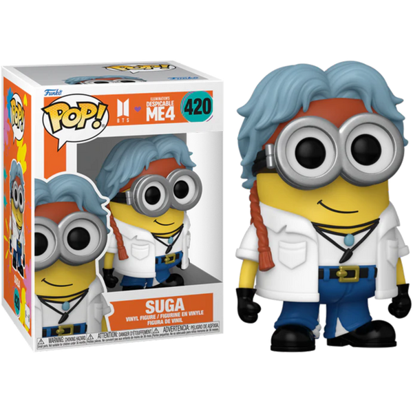 Funko Pop! Despicable Me 4 x BTS - Suga Minion #420 - Pop Basement