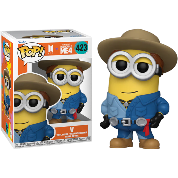 Funko Pop! Despicable Me 4 x BTS - V Minion #423 - Pop Basement