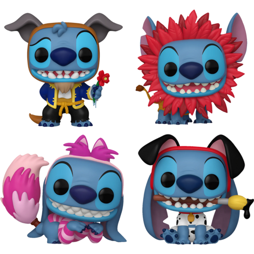 Funko Pop! Disney - Stitch in Costume - Let's Get Stitched Up Bundle - Set of 4 - Pop Basement