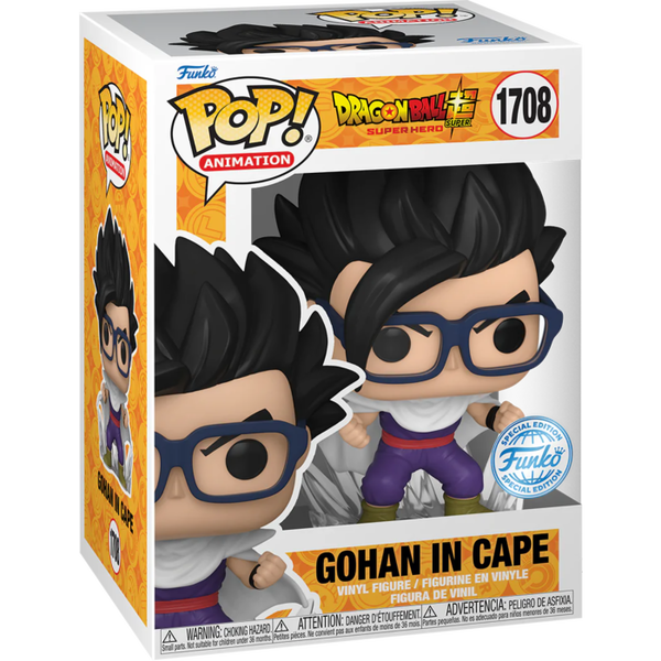 Funko Pop! Dragon Ball Supern - Super Hero - Gohan in Cape #1708 - Chase Chance - Pop Basement