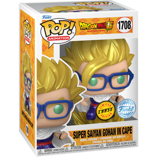 Funko Pop! Dragon Ball Supern - Super Hero - Gohan in Cape #1708 - Chase Chance - Pop Basement