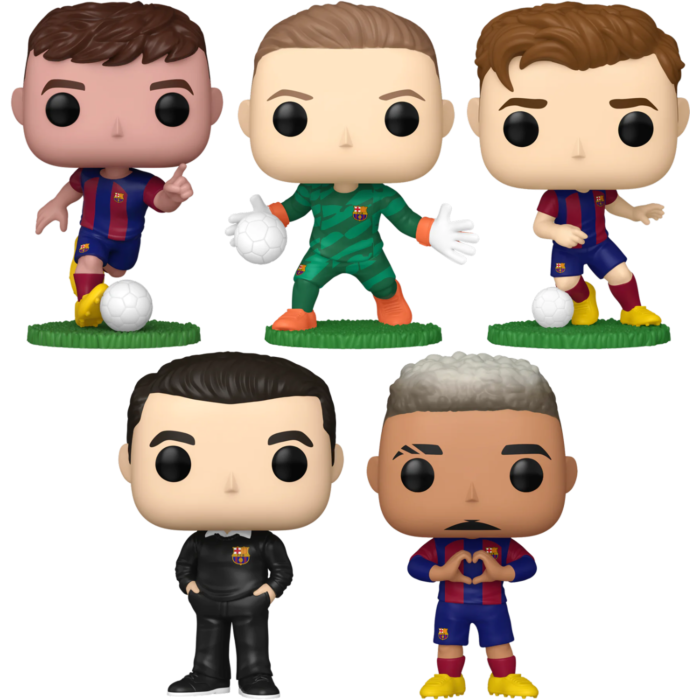 Funko Pop! Football (Soccer): Barcelona - More Than a Club Bundle - (Set of 5) - Pop Basement