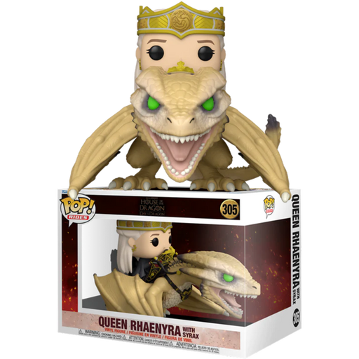 Funko Pop! Game of Thrones - House of the Dragon - Queen Rhaenyra with Syrax #305 - Pop Basement