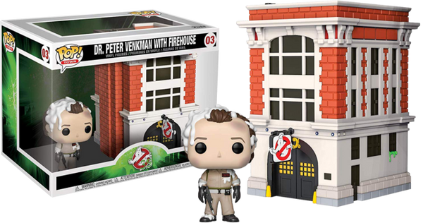 Funko Pop! Ghostbusters - Dr. Peter Venkman with Firehouse #03 - Pop Basement