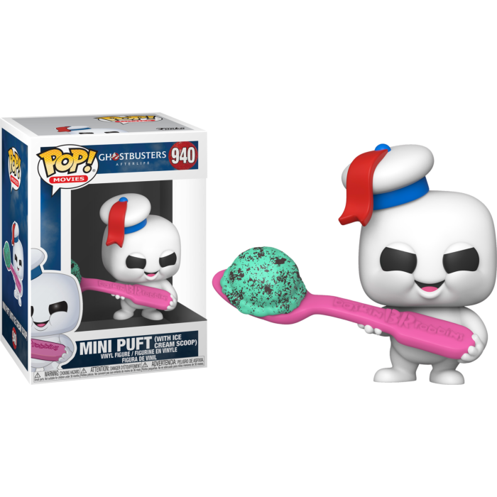 Funko Pop! Ghostbusters Afterlife - Mini Puft with Ice Cream Scoop #940 - Pop Basement