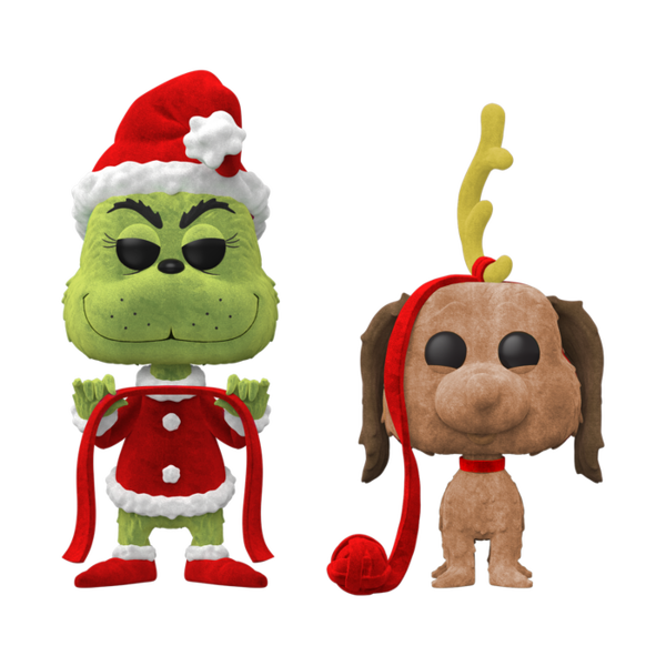 Funko Pop! How the Grinch Stole Christmas! - The Grinch & Max Flocked - 2-Pack - Pop Basement