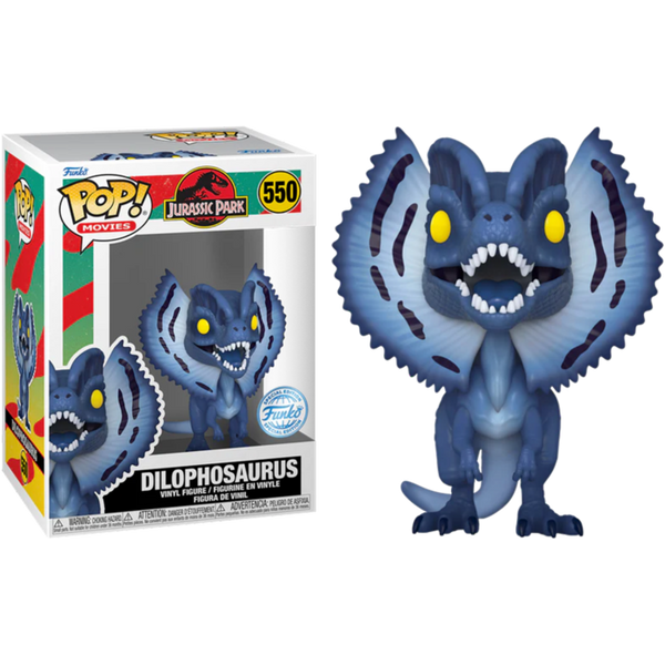 Funko Pop! Jurassic Park - Dilophosaurus (Moonlit) #550 - Pop Basement