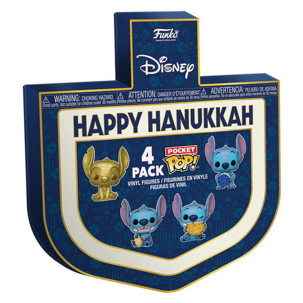 Funko Pop! Lilo & Stitch - Stitch Happy Hanukkah Box Pocket - 4-Pack - Pop Basement