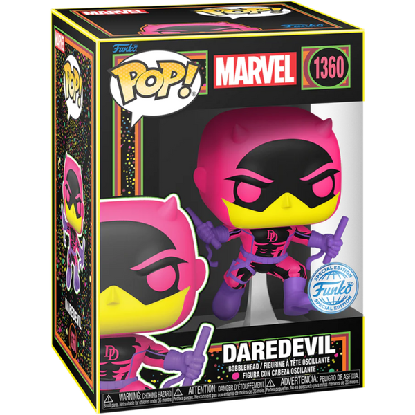 Funko Pop! Marvel - Daredevil Blacklight #1360 - Pop Basement