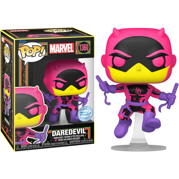 Funko Pop! Marvel - Daredevil Blacklight #1360 - Pop Basement