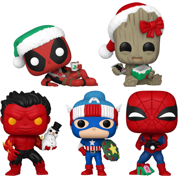 Funko Pop! Marvel - Marvel-lous Holiday - Bundle (Set of 5) - Pop Basement