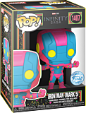 Funko Pop! Marvel - The Infinity Saga - Iron Man (Mark 5) Blacklight #1407 - Pop Basement