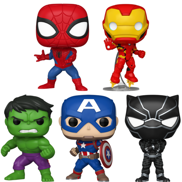 Funko Pop! Marvel Comics - New Classics - Avengers Assemble - Bundle (Set of 5) - Pop Basement