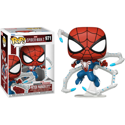 Funko Pop! Marvel's Spider-Man 2 - Peter Parker (Advanced Suit 2.0) #971 - Pop Basement