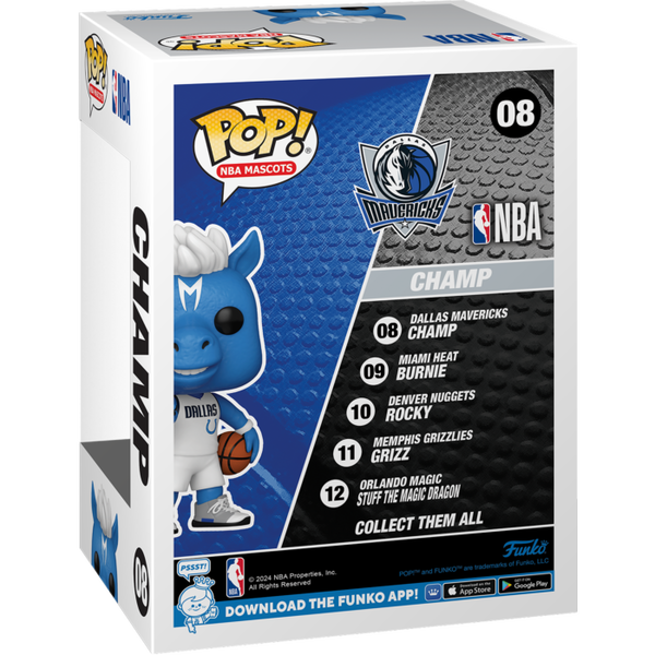 Funko Pop! NBA - Mascots - Champ (Dallas Mavericks) #08 - Pop Basement