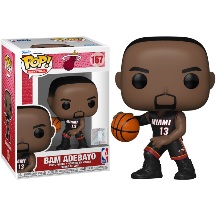 Funko Pop! NBA Basketball - Bam Adebayo Miami Heat #167 - Pop Basement