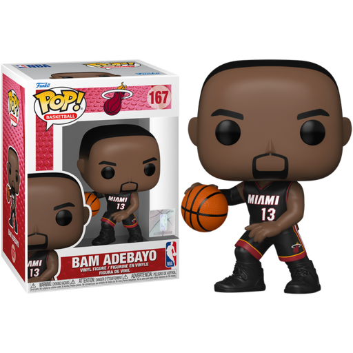 Funko Pop! NBA Basketball - Bam Adebayo Miami Heat #167 - Pop Basement